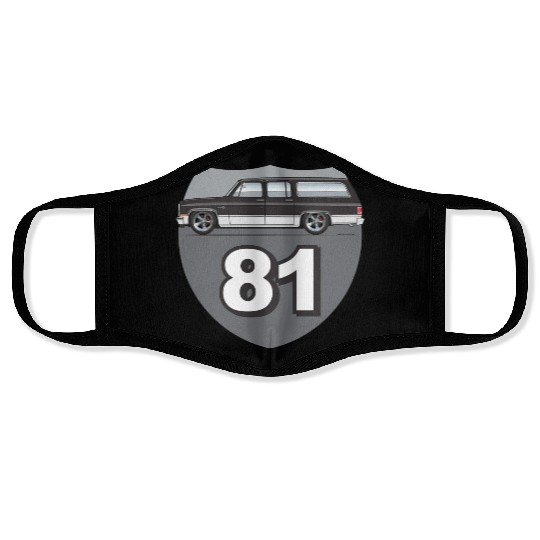 81 Midnight Black Face Masks