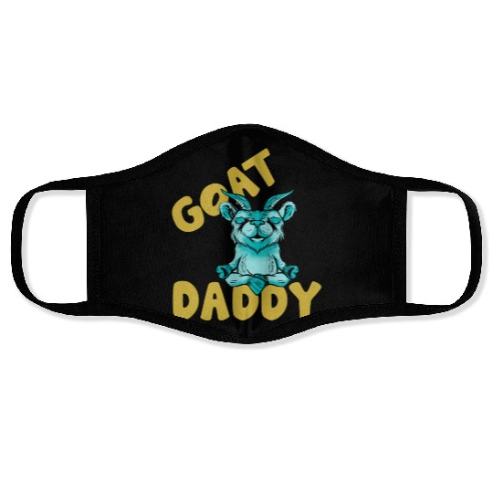 Goat Daddy Owner Pet Lover Animal Face Masks