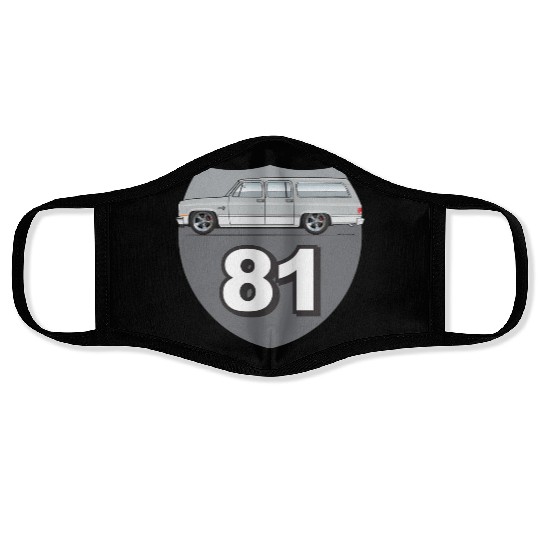 81 Light Silver Face Masks