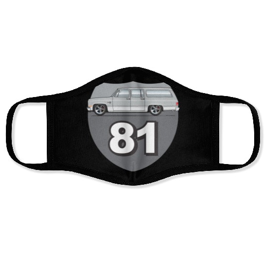 81 Light Silver Face Masks