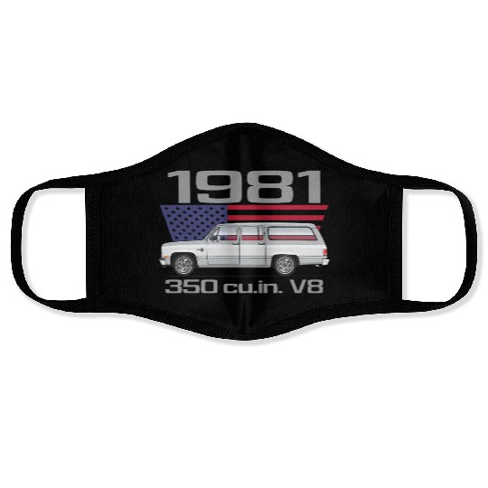 1981 Light Silver Face Masks