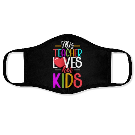 This Teacher Loves Her Kids Face Masks