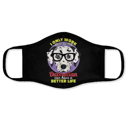 dalmatian, french, bulldog, dog, cute, furry, Face Masks