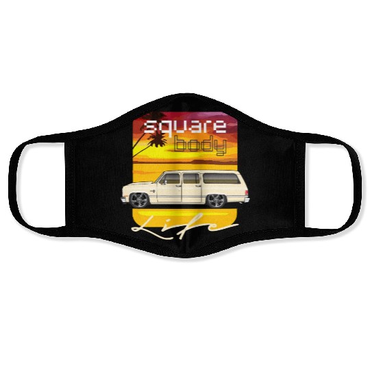 square Santa Fe Tan Face Masks