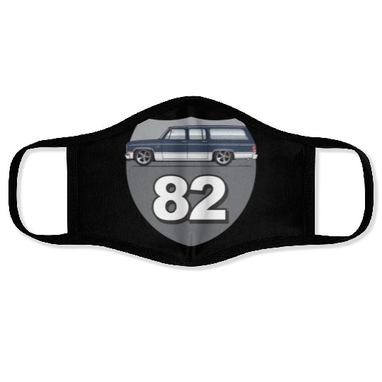 82 Midnight Blue Face Masks