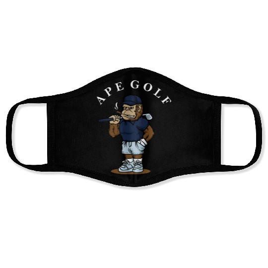 Ape Golf Streetwear Face Masks