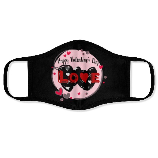 Wearing my heart on my sleeve for Valentine's Day Face Masks