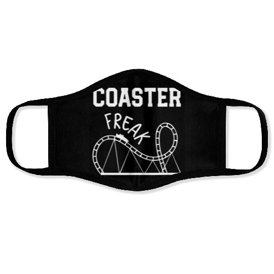 Roller Coaster freak Face Masks
