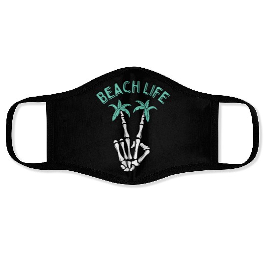 Beach Life Peace Streetwear Face Masks