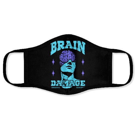 Brain Damage Streetwear Face Masks