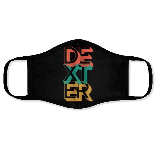 Retro Dexter Face Masks