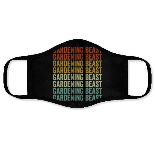 Gardening Beast Gardeners Farmers Face Masks