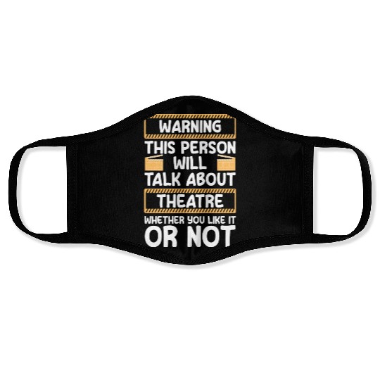 Theater Direction Drama Club Face Masks