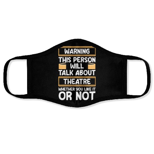 Theater Direction Drama Club Face Masks