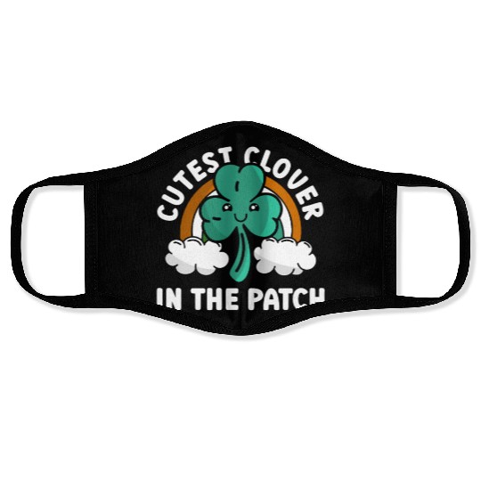 Cutest Clover In The Patch - St Patricks Day Irish Face Masks