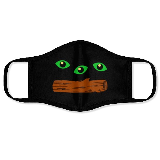 Eyes On Log Face Masks