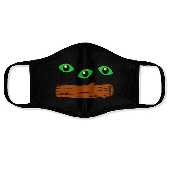 Eyes On Log Face Masks