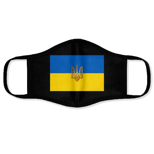Flag of Ukraine Face Masks