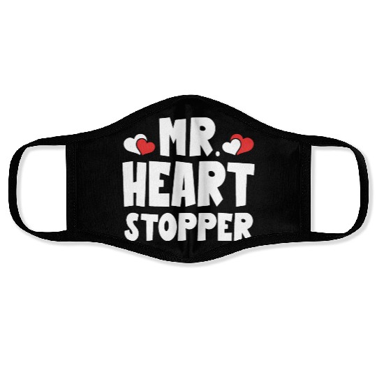 Mr Heart Stopper Funny Boyfriend Valentine's Day Face Masks