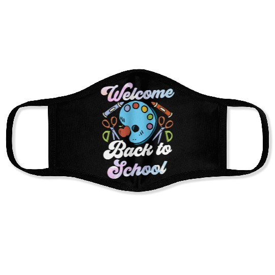 Welcome Back To School Pupil Grade Teacher Face Masks