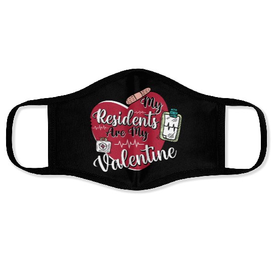 Doctor Valentines day Face Masks,