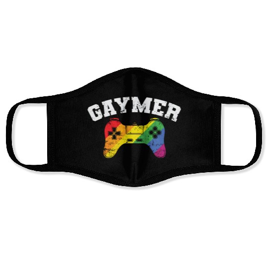 Gamer Controller Gaymer LGBT Pride Face Masks