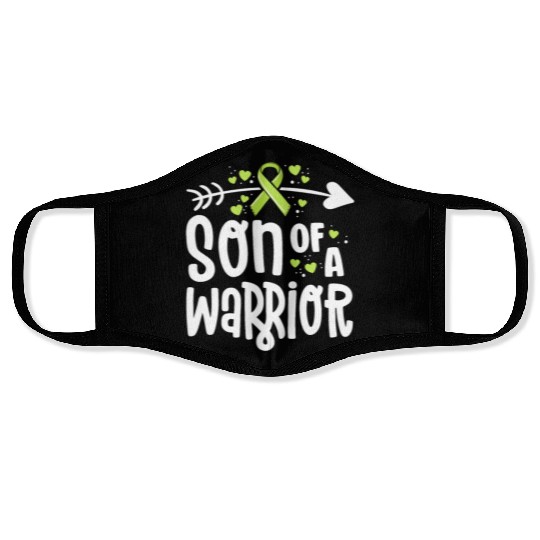 Son Of A Warrior Lymphoma Cancer Awareness Family Face Masks