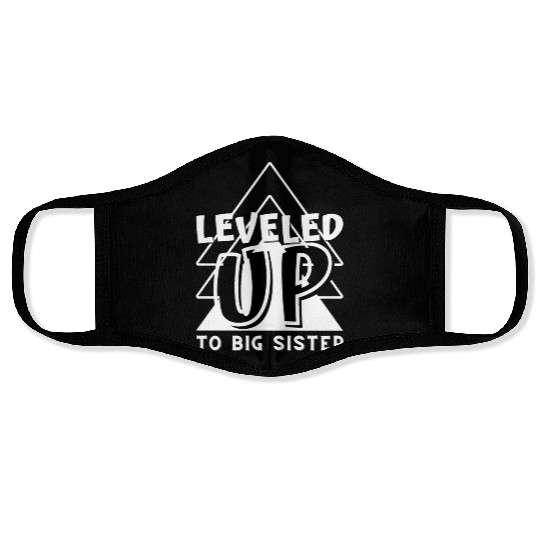 Level Up to big sister Face Masks