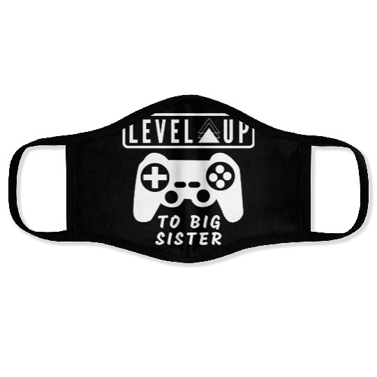 Level Up to big sister Face Masks