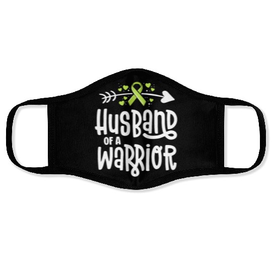 Husband Of A Warrior Lymphoma Cancer Awareness Face Masks
