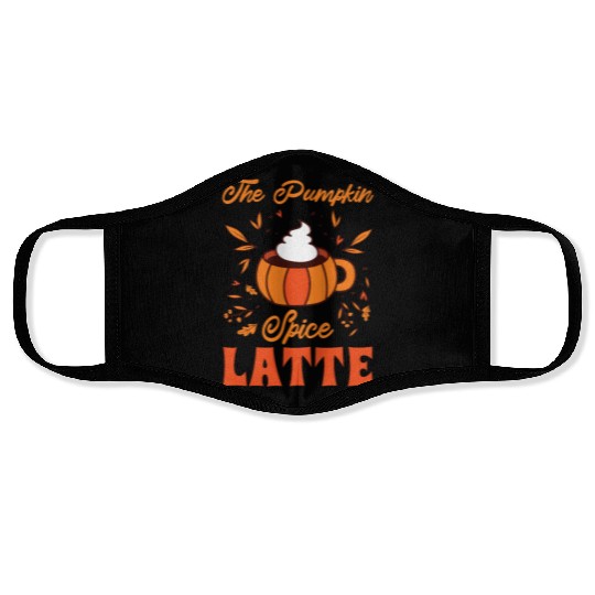 Pumpkin Spice Latte Halloween Coffee Lover Tarot Face Masks