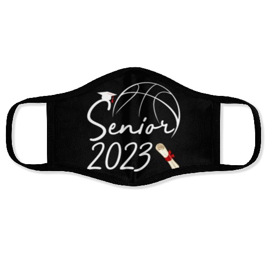 Graduate Senior Class 2023 Graduation Basketball Face Masks