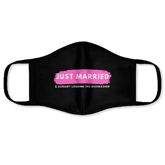 Just Married Face Masks