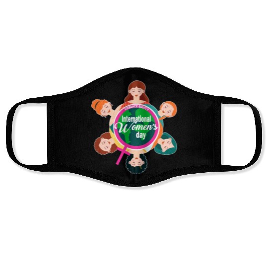 International Women's Day Theme 2023 Embrace Equit Face Masks