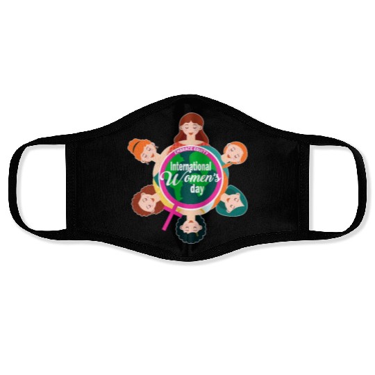 International Women's Day Theme 2023 Embrace Equit Face Masks