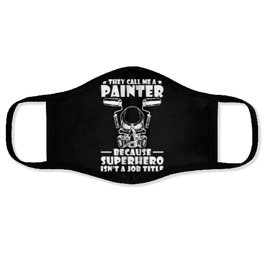 Painter Painting Super Hero Face Masks