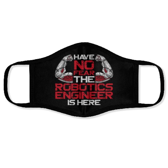 Robot Robotics Engineer Have No Face Masks