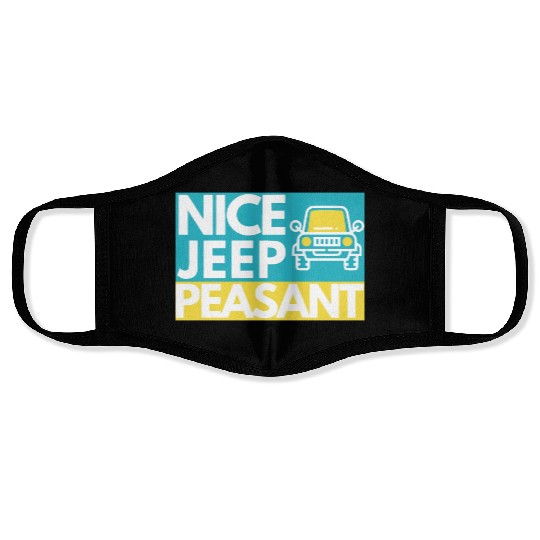 Nice Jeep Peasant Face Masks