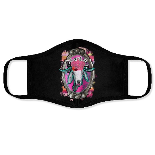 Goat Queen Face Masks