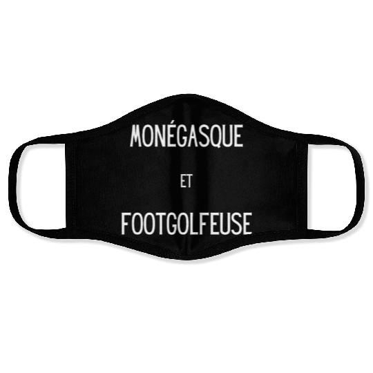Monegasque et footgolfeur Face Masks