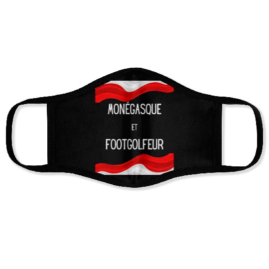 Monegasque et footgolfeur Face Masks