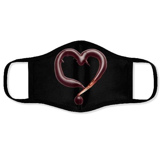 Chocolate heart Face Masks