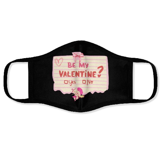 Be my Valentine? Yes/No Face Masks