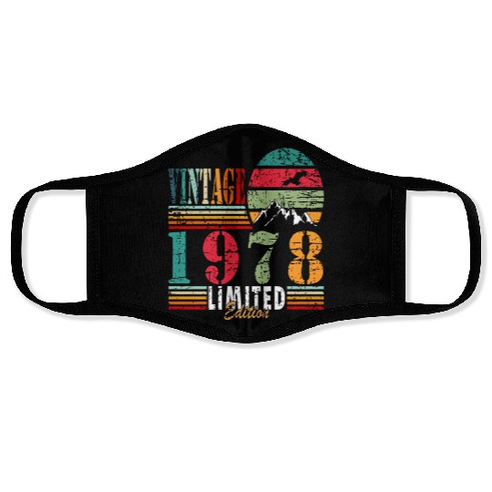 Awesome Since 1978 Birthday Face Masks