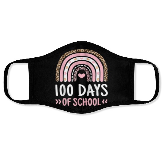 100 Days Of School Teacher And Student Face Masks