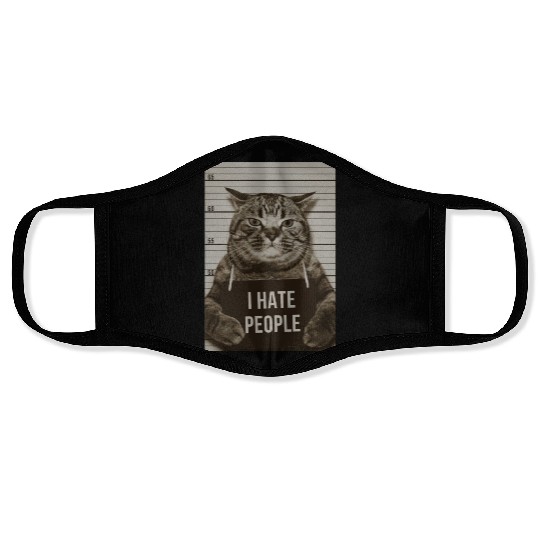 I HATE PEOPLE Face Masks