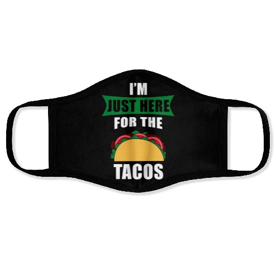 Cinco de Mayo Taco Lover Face Masks