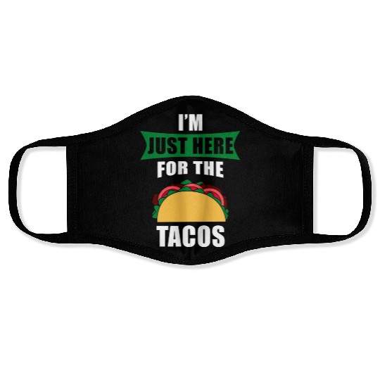Cinco de Mayo Taco Lover Face Masks