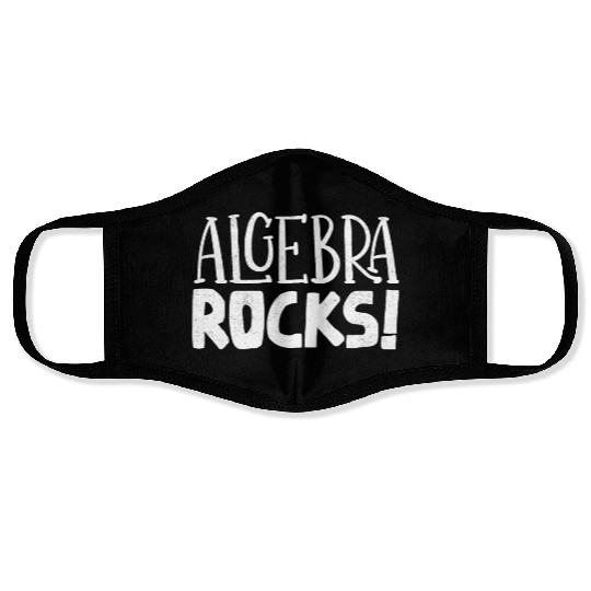 Algebra, calculus, science, mathematics Face Masks