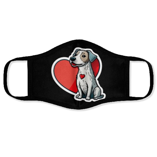 Valentine’s Day Cute Dog Face Masks